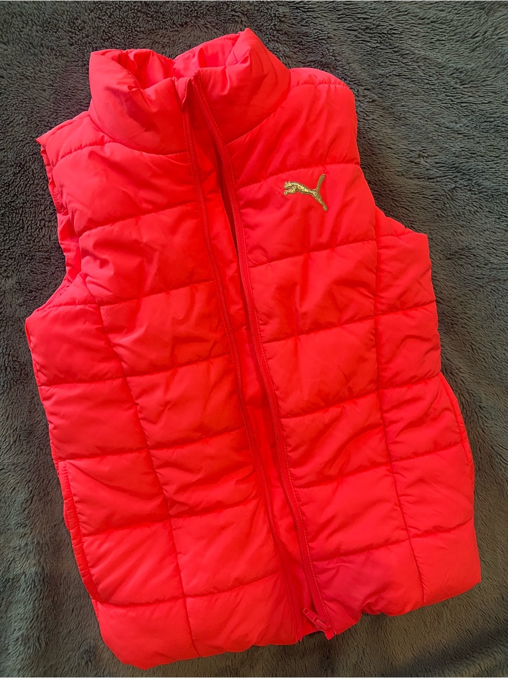 Puma Kids Pink Puffer Vest 7/8